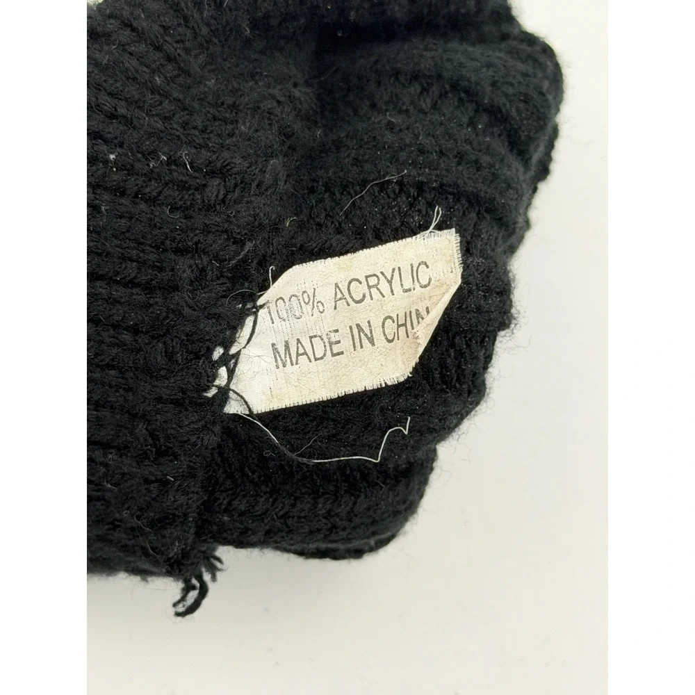 Unbranded Plush Fur X Fairway Wood Hybrid Golf Club Headcover Black Knit Sock